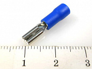 Наконечник кабельный FDD1.25-110(5) синий,  ножевой (гнездо), с изоляцией, 0.5х2.8мм, сеч. пров. 0.5-1.5мм2