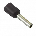 Наконечник DN01508(LT15008) черный, торцевой трубчатый, с изоляцией, 1,7x8mm; сеч. пров.: 1,5 мм2 (16 AWG), Китай