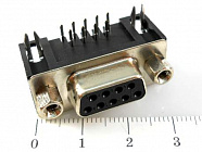 DRB-9F (DS1037-01-09FNAKT74) розетка на плату, CONNFLY