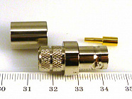 BNC гнездо (BNC-C213F) на RG-213, обжим,  , Китай