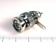 BNC штекер (BNC-BP) на блок, под гайку,  , Китай